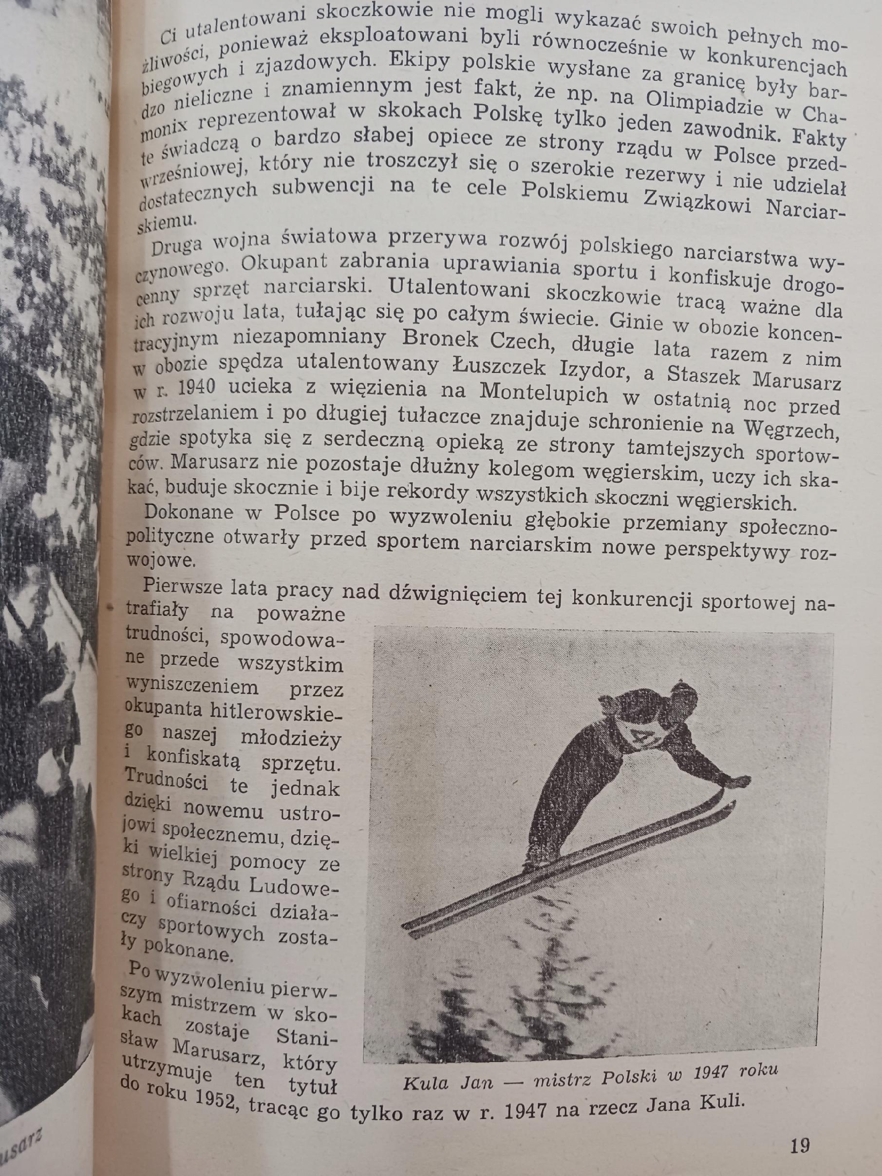 Skoki narciarskie Mieczysław Kozdruń [1953 rok]
