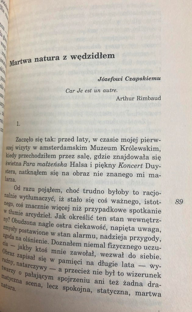 MARTWA NATURA Z WĘDZIDŁEM Zbigniew Herbert