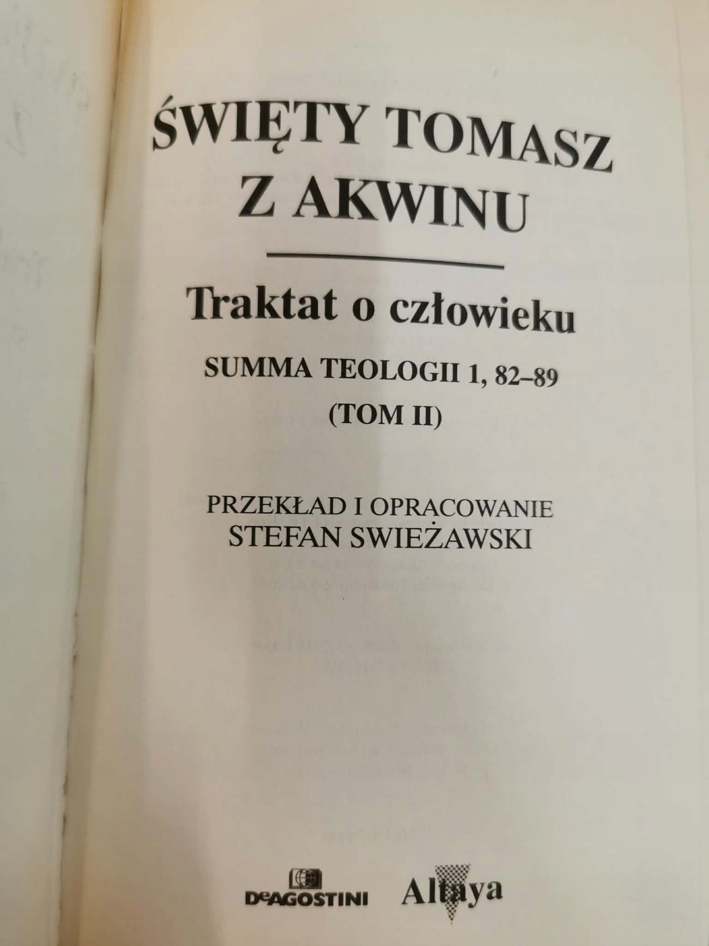 Traktat o człowieku t. I-II, św. Tomasz z Akwinu