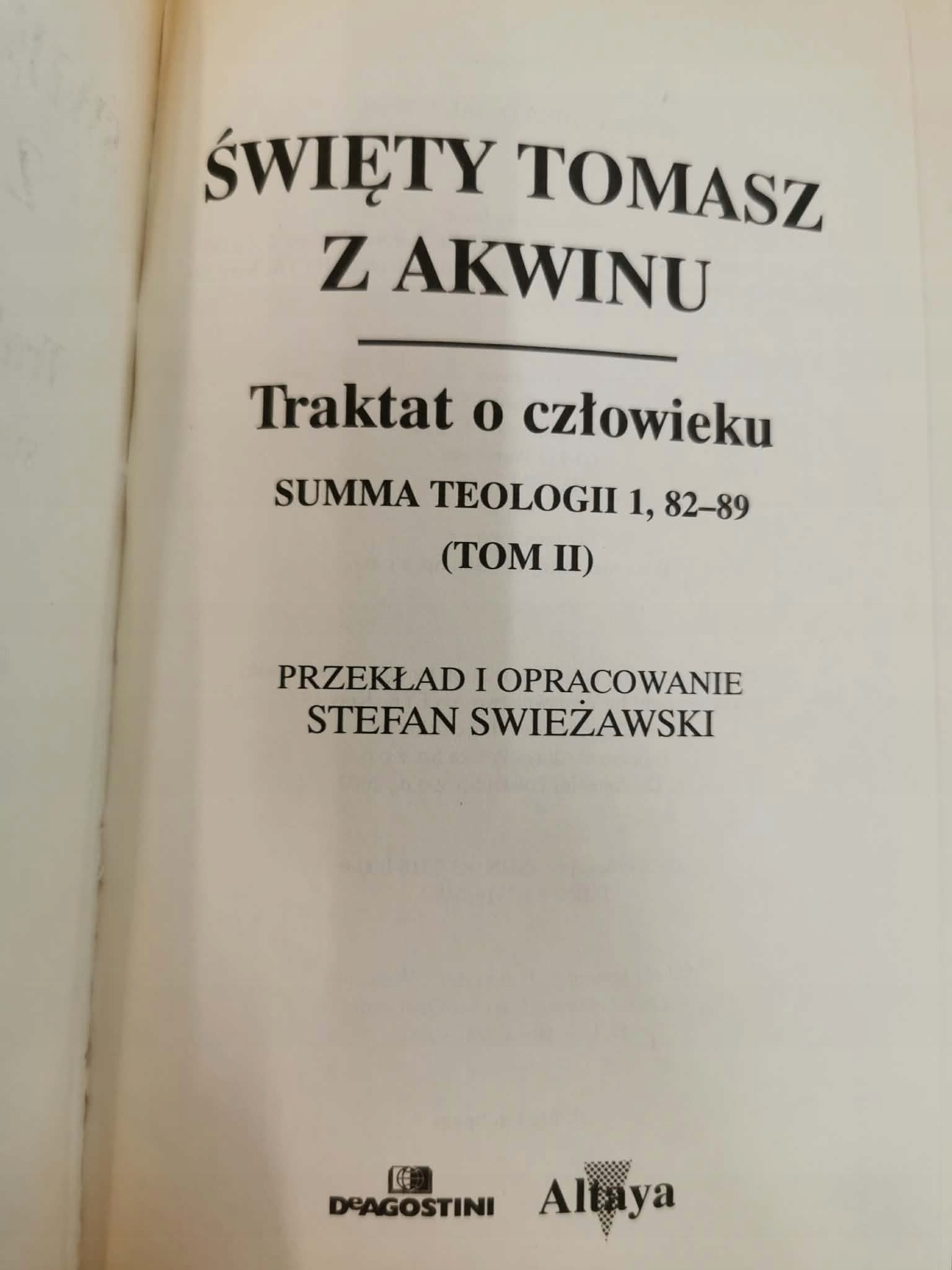 Traktat o człowieku t. I-II, św. Tomasz z Akwinu