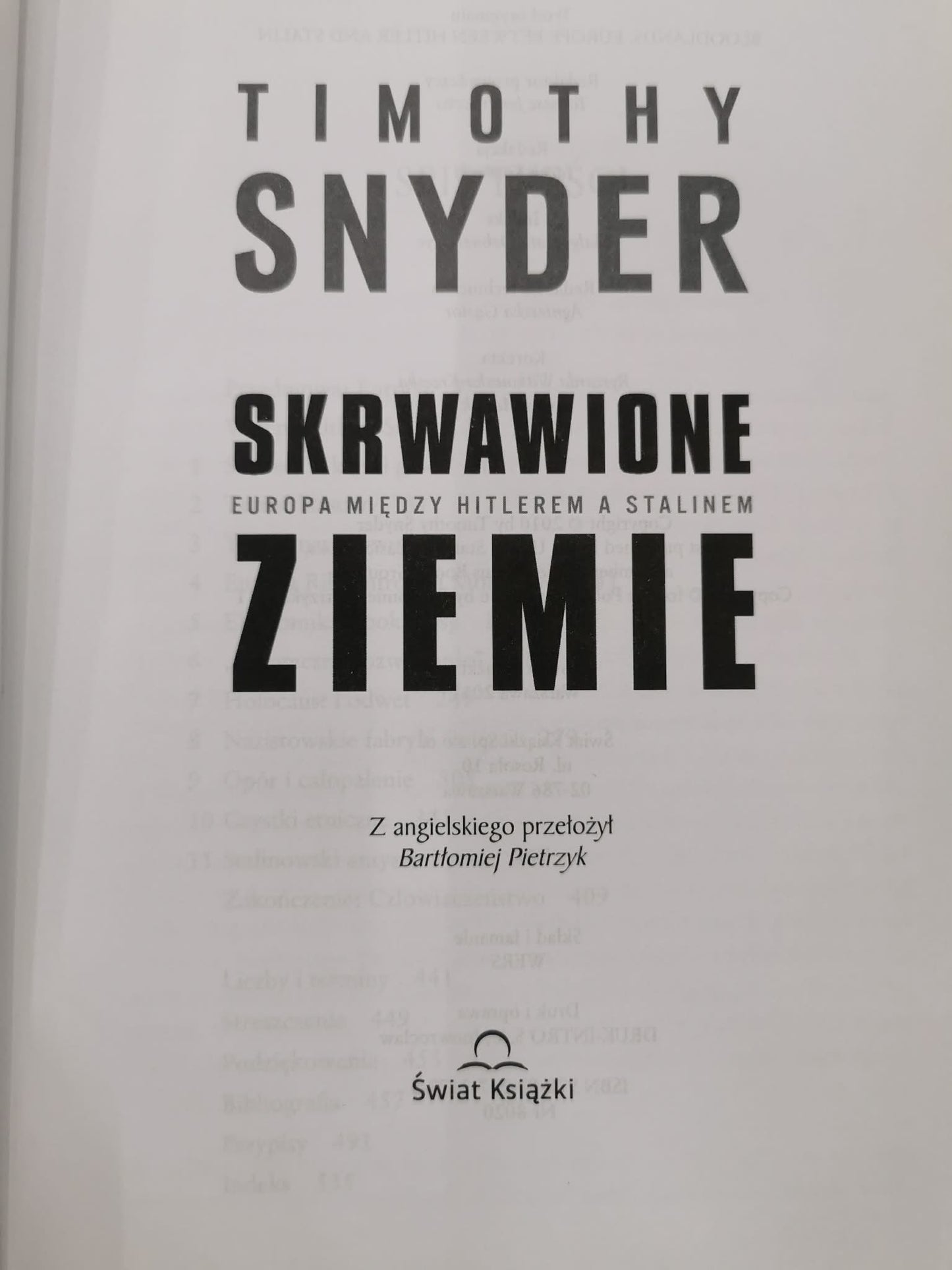 Skrwawione ziemie. Europa między Hitlerem a Stalinem, Timothy Snyder