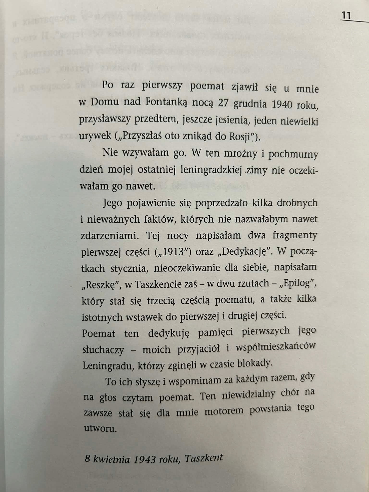 Poemat bez bohatera - Anna Achmatowa