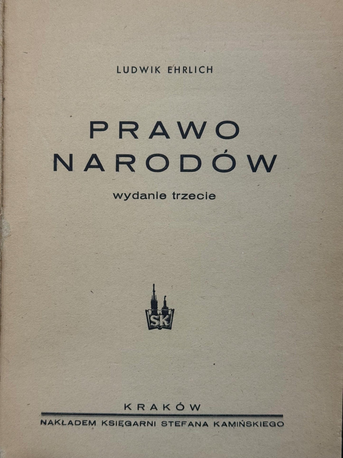 Prawo narodów Ludwik Ehrlich [1948]