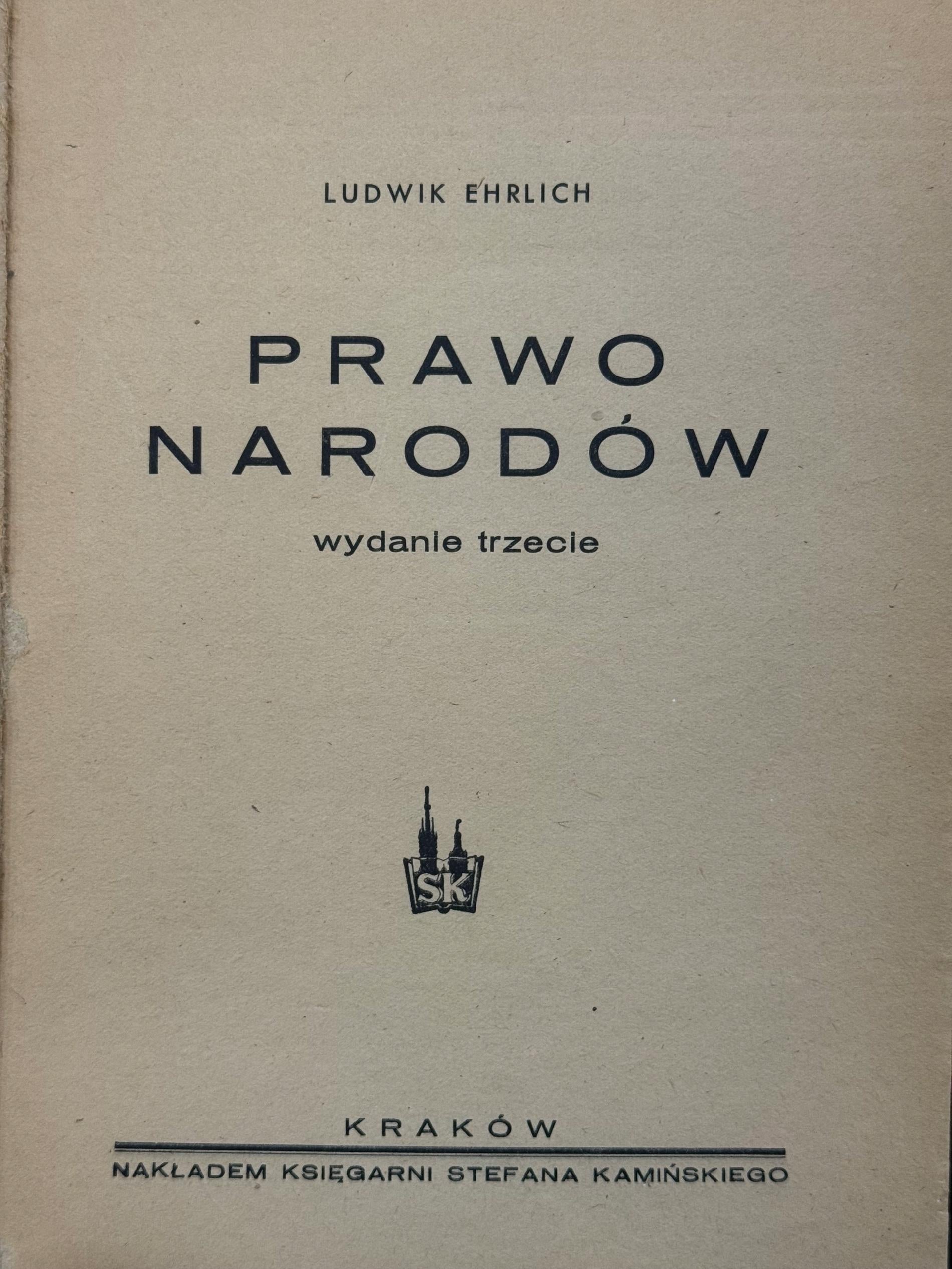 Prawo narodów Ludwik Ehrlich [1948]