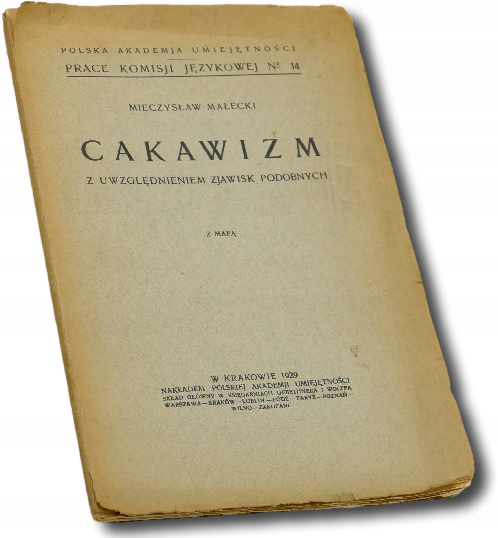 Cakawizm z uwzględnieniem zjawisk podobnych - Mieczysław Małecki [1929 r.]