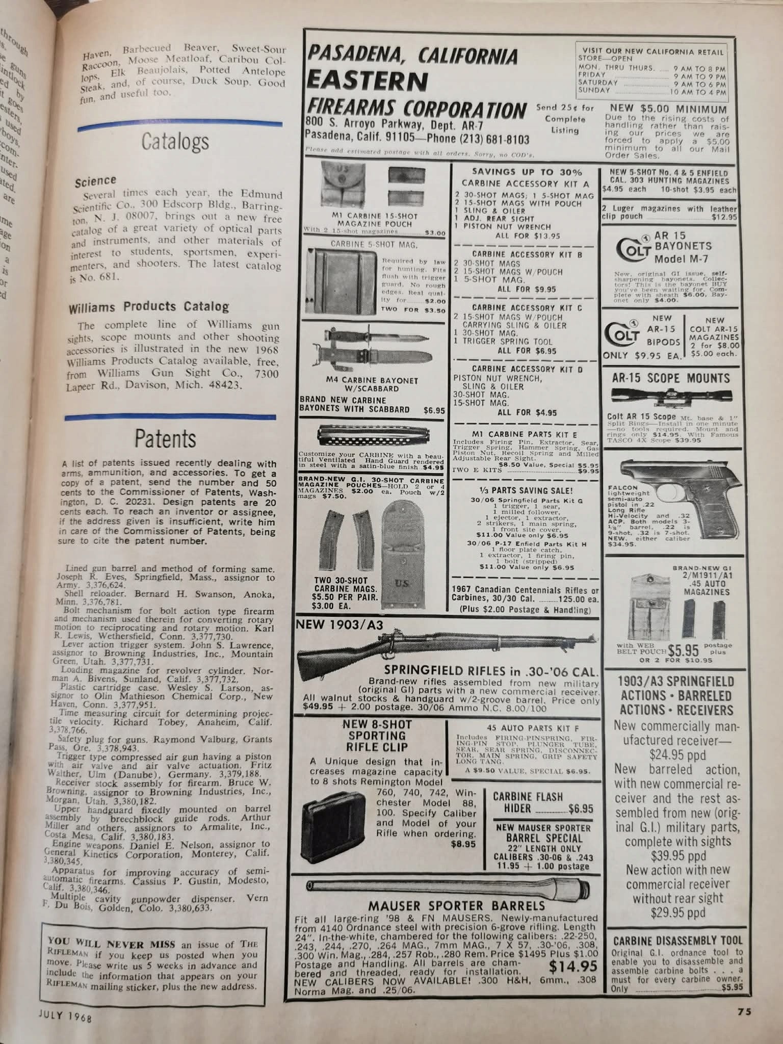 The American Rifleman. Official Journal [July 1968]