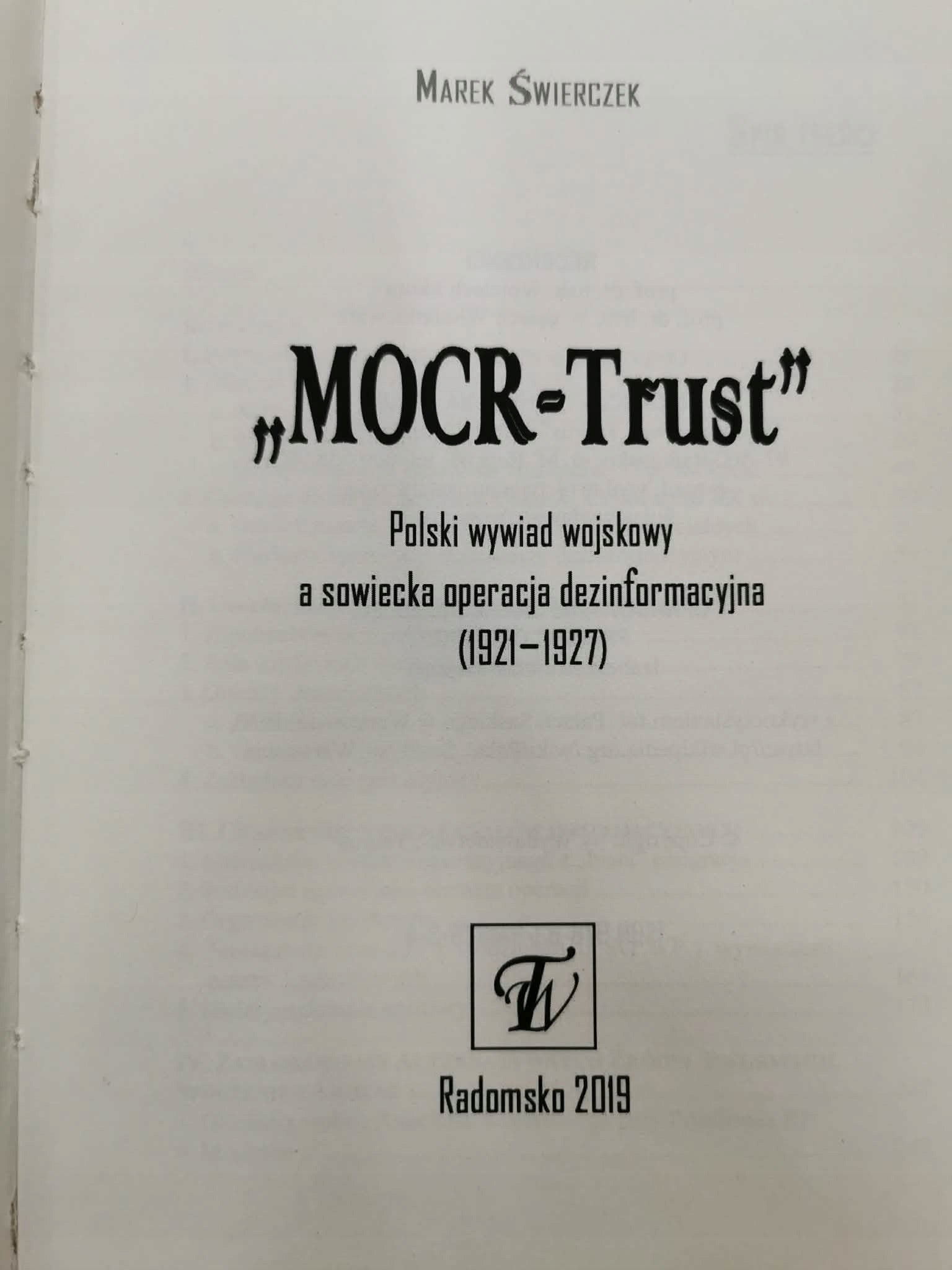 MOCR-Trust Polski wywiad wojskowy, M. Świerczek