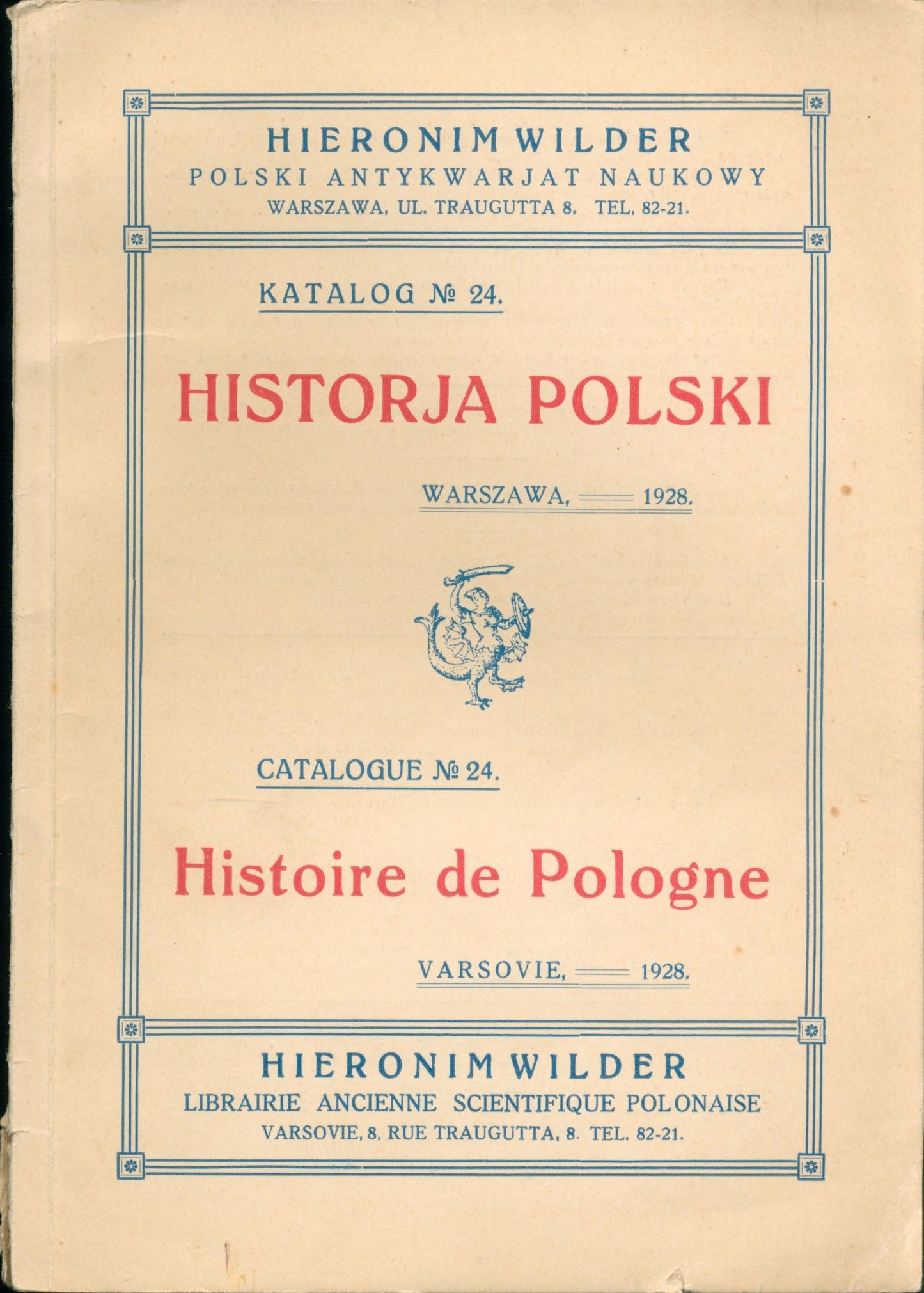 Historja Polski nr 24, Polonica nr 8, Miscellanea polskie, H. Wilder