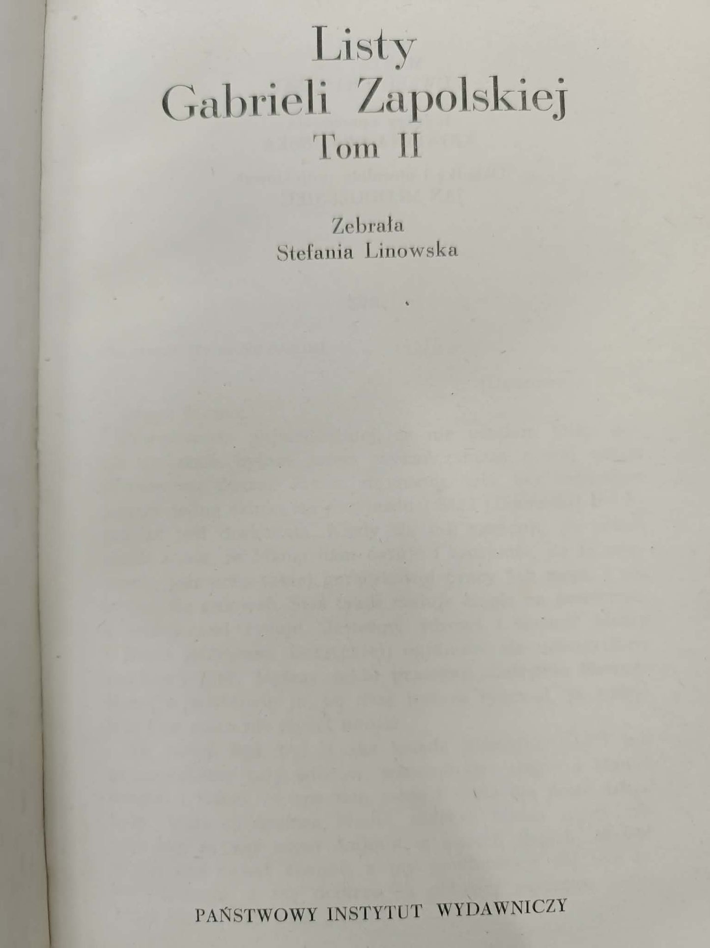 Listy Gabrieli Zapolskiej Tom 1-2 [projekt obwoluty: Jan Młodożeniec]