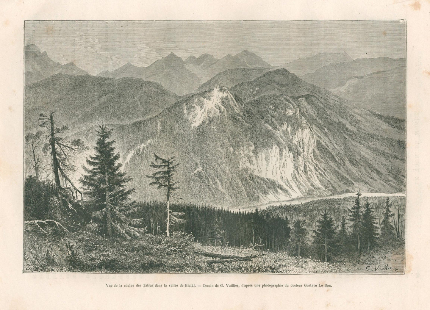 Charton Édouard Le Tour du Mond [mapa Tatr, tekst o Podhalu, 1881]