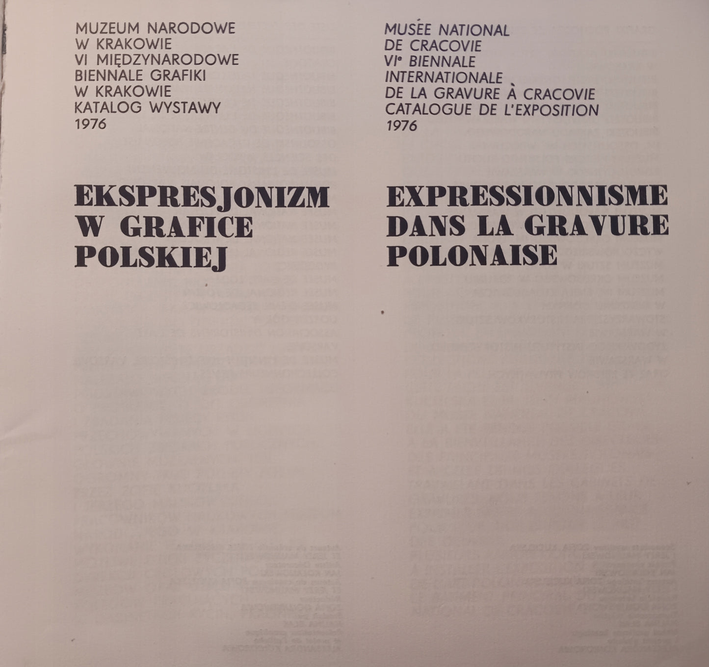 Ekspresjonizm w grafice polskiej Katalog wystawy 1976 Praca zbiorowa