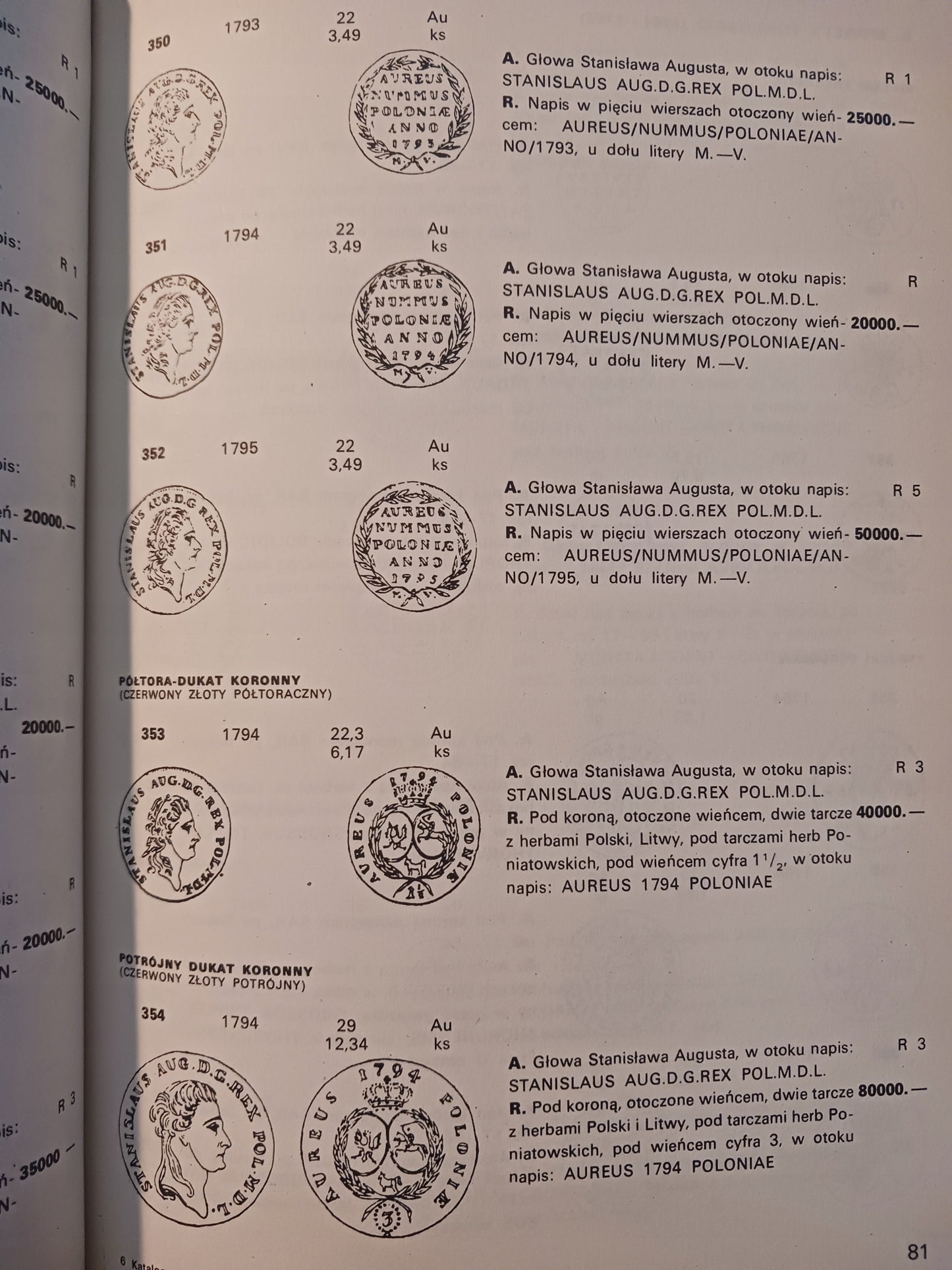 Katalog Monet polskich 1764-1864 Czesław Kamiński, Edmund Kopicki