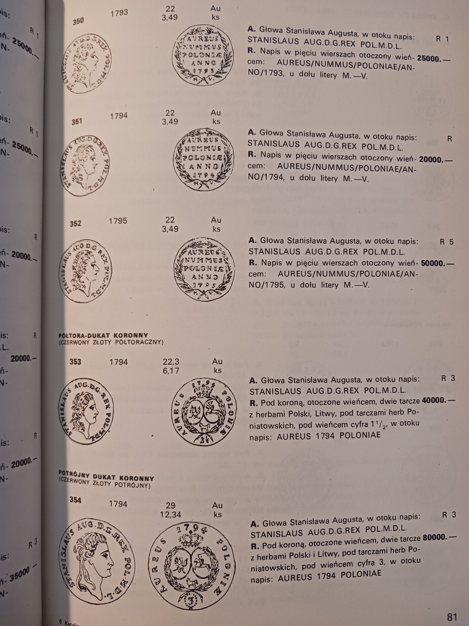 Katalog Monet polskich 1764-1864 Czesław Kamiński, Edmund Kopicki