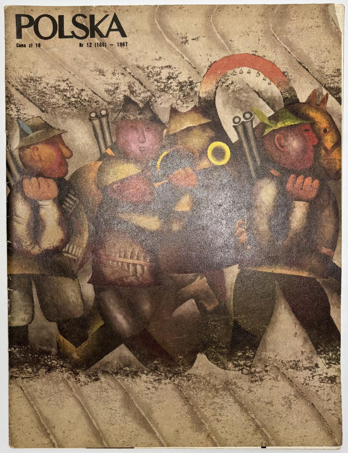 Zestaw 9 numerów Miesięcznik POLSKA 1965-1974 [okładki: Antoni Boratyński]