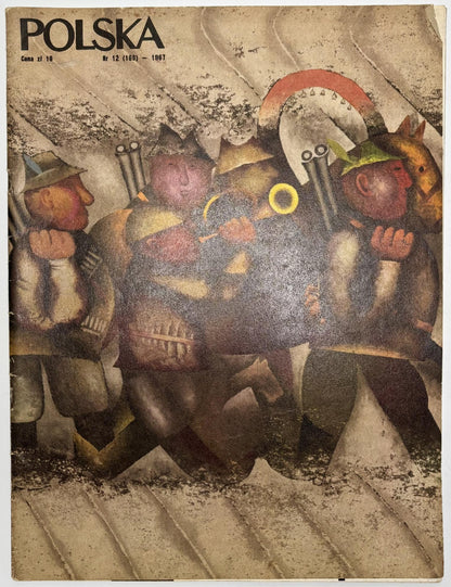 Zestaw 9 numerów Miesięcznik POLSKA 1965-1974 [okładki: Antoni Boratyński]