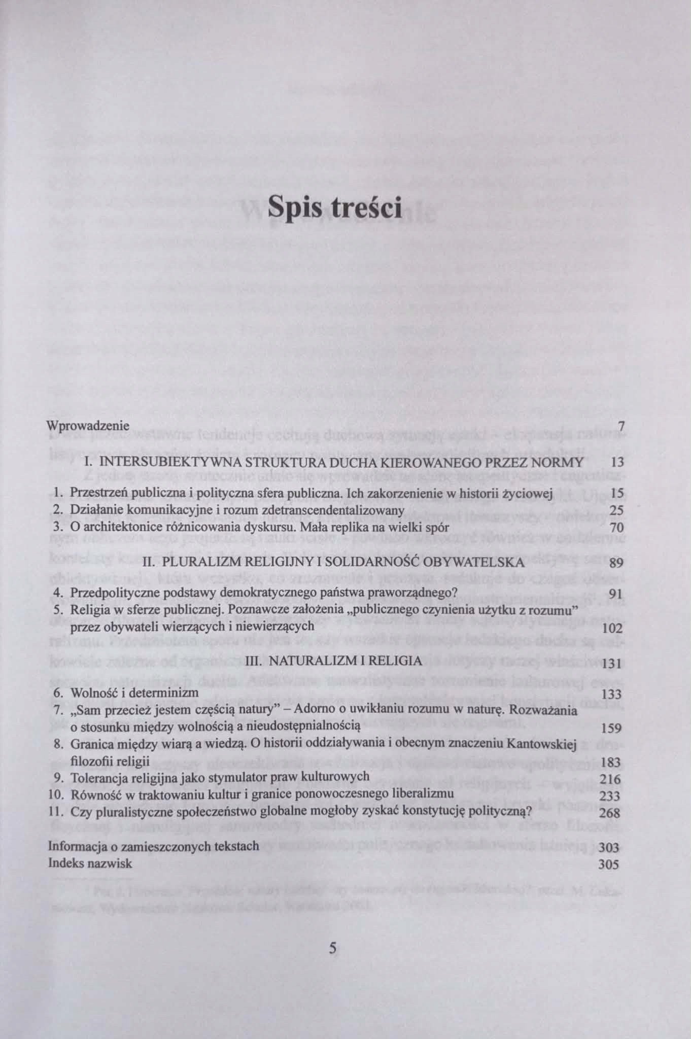 Między naturalizmem a religią Jurgen Habermas