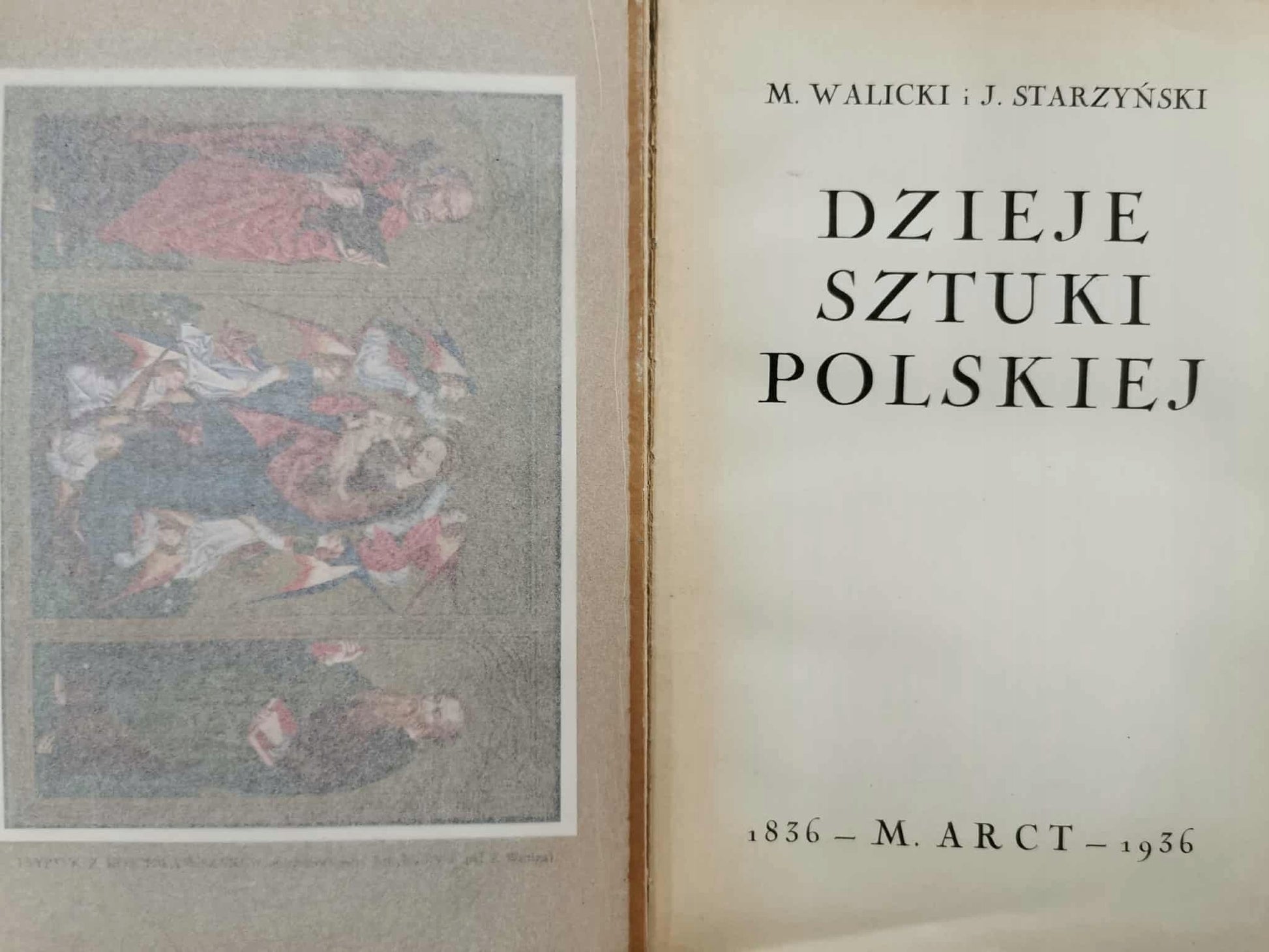 Dzieje sztuki polskiej, M. Walicki, J. Starzyński [1936] [oprawa Zjawiński]