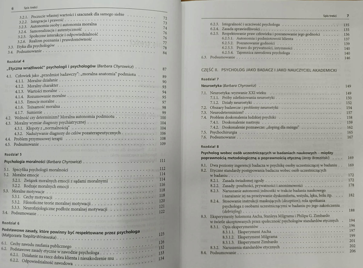 Etyka zawodu psychologa, Praca zbiorowa, PWN