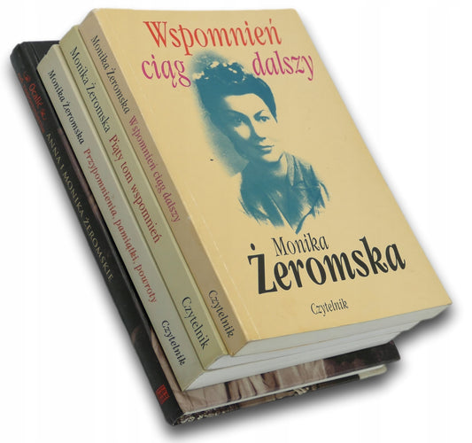 Wspomnienia Moniki i Anny Żeromskiej [zestaw 4 książek][DWA AUTOGRAFY]