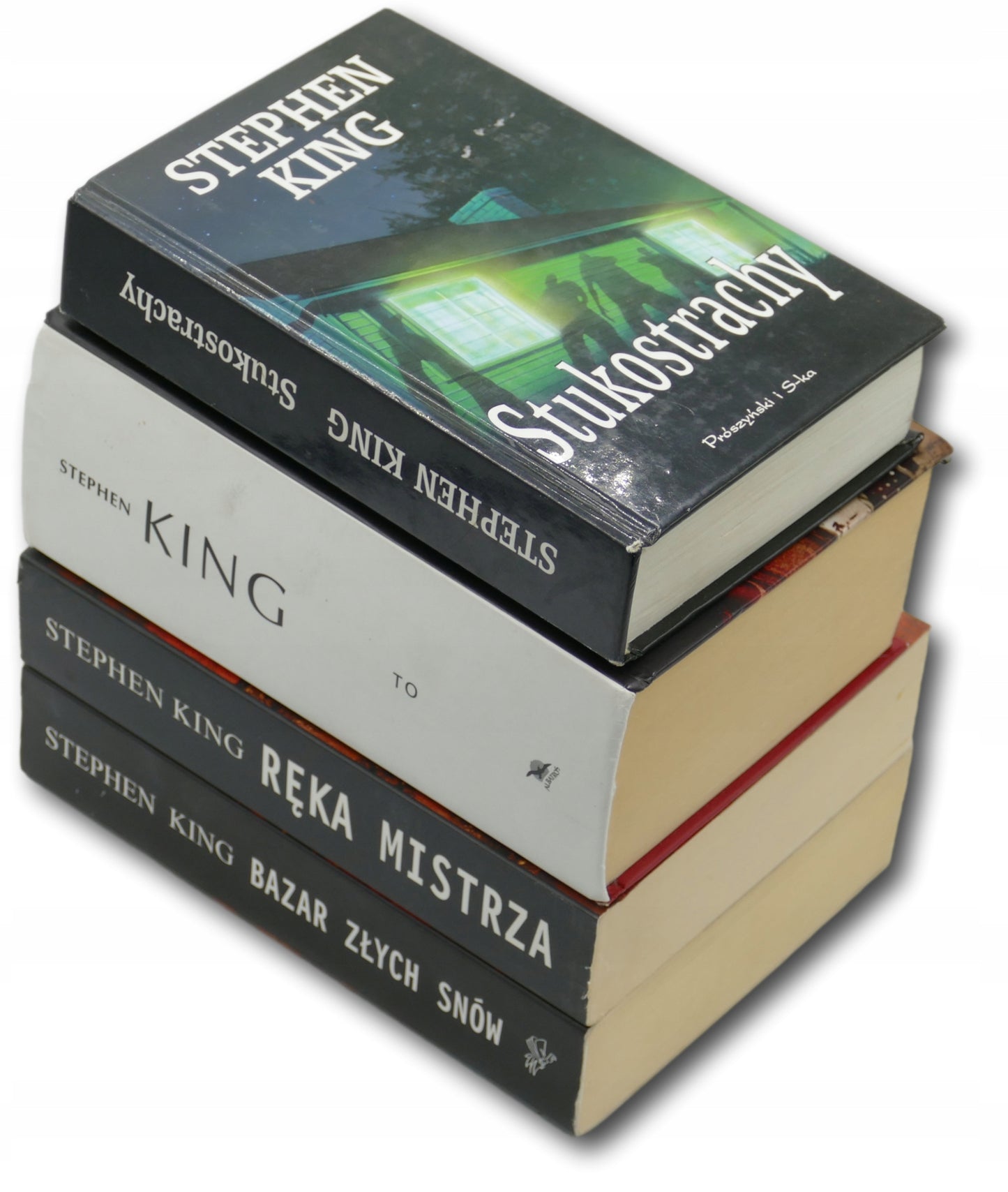 Stephen King x3 Ręka mistrza, Stukostrachy, To, Bazar złych snów [zestaw]