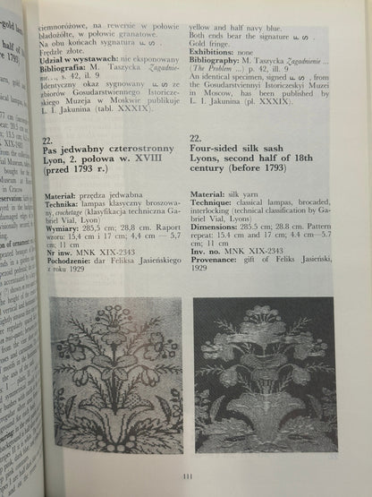 Taszycka Maria Pasy kontuszowe Tom IV Pasy francuskie [niski nakład]