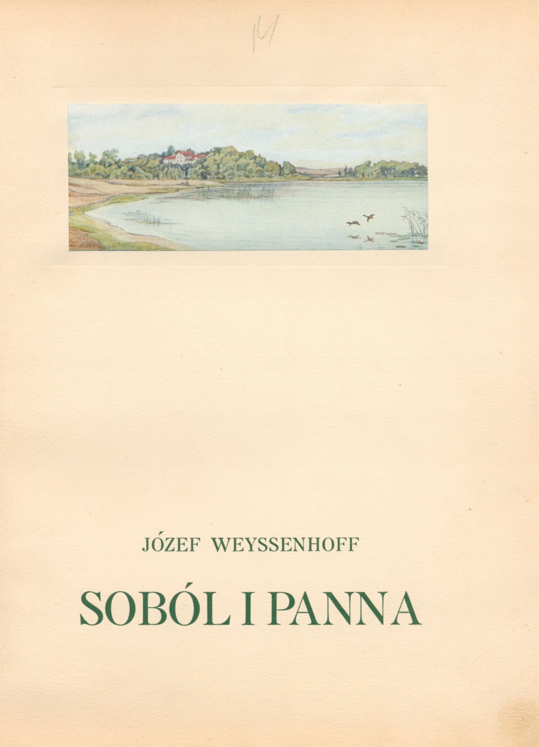 Weyssenhoff Józef- Soból i panna [oprawa Karol Wójcik][wydanie ilustrowane]