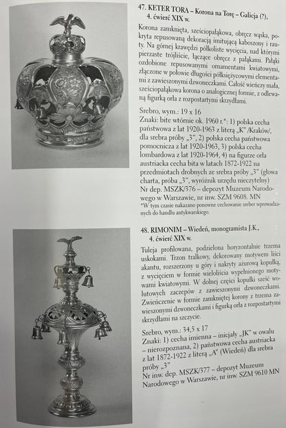 Zestaw 2 książek praca zbiorowa Srebra kultowe i obrzędowe, Srebra stołowe