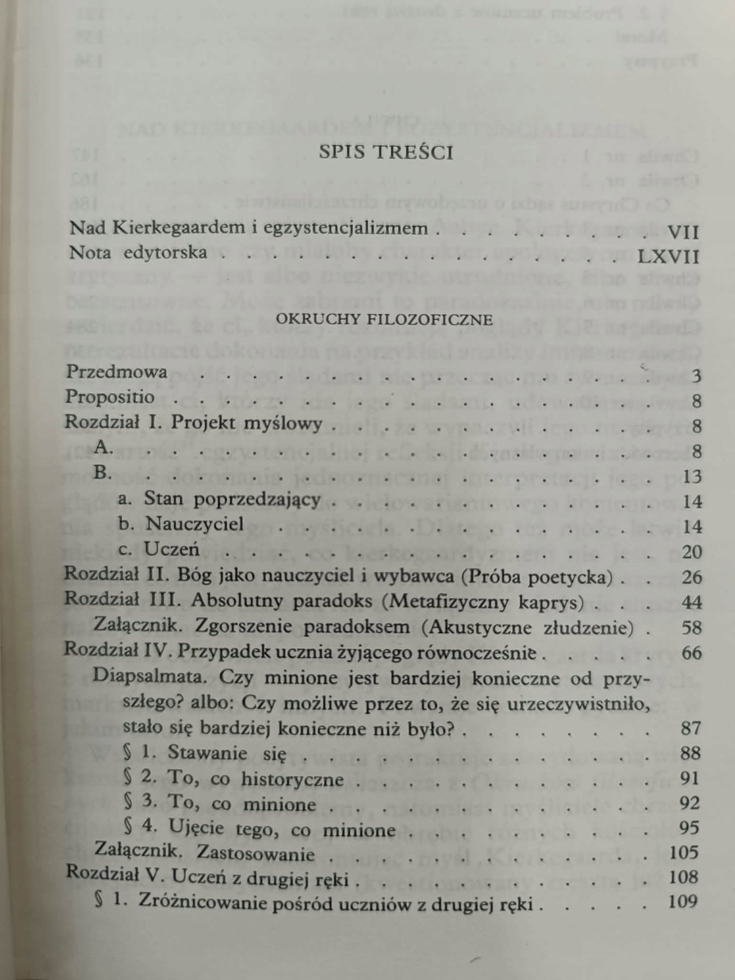 Kierkegaard, Okruchy filozoficzne, Chwila, PWN [oprawa wydawnicza]