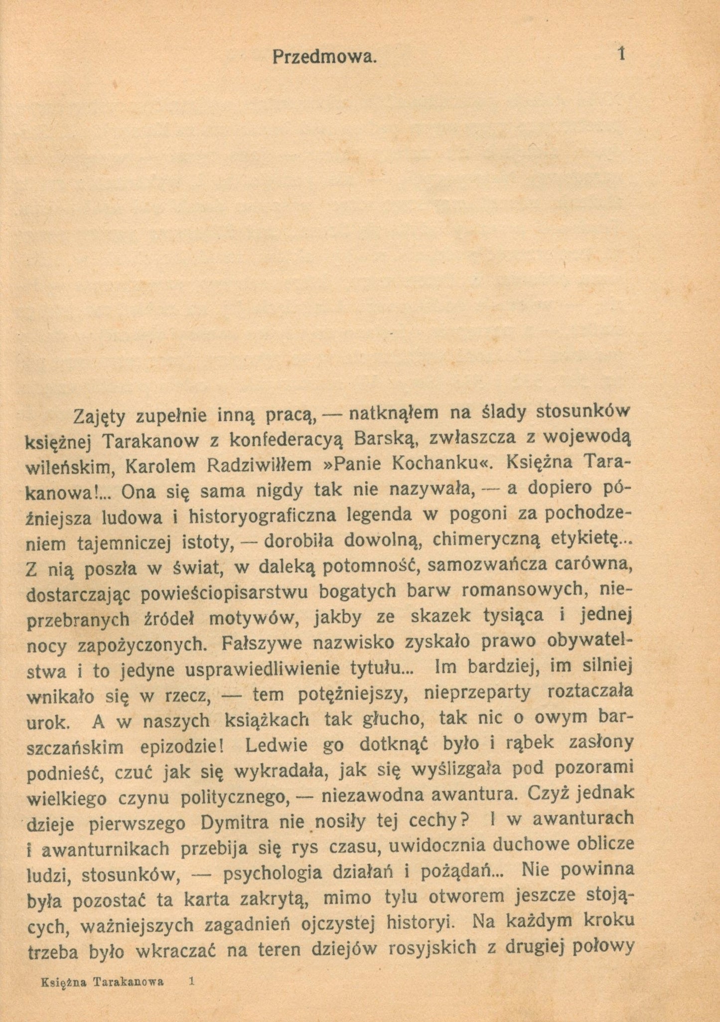 Łuniński Ernest Księżna Tarakanowa [Lwów 1907]