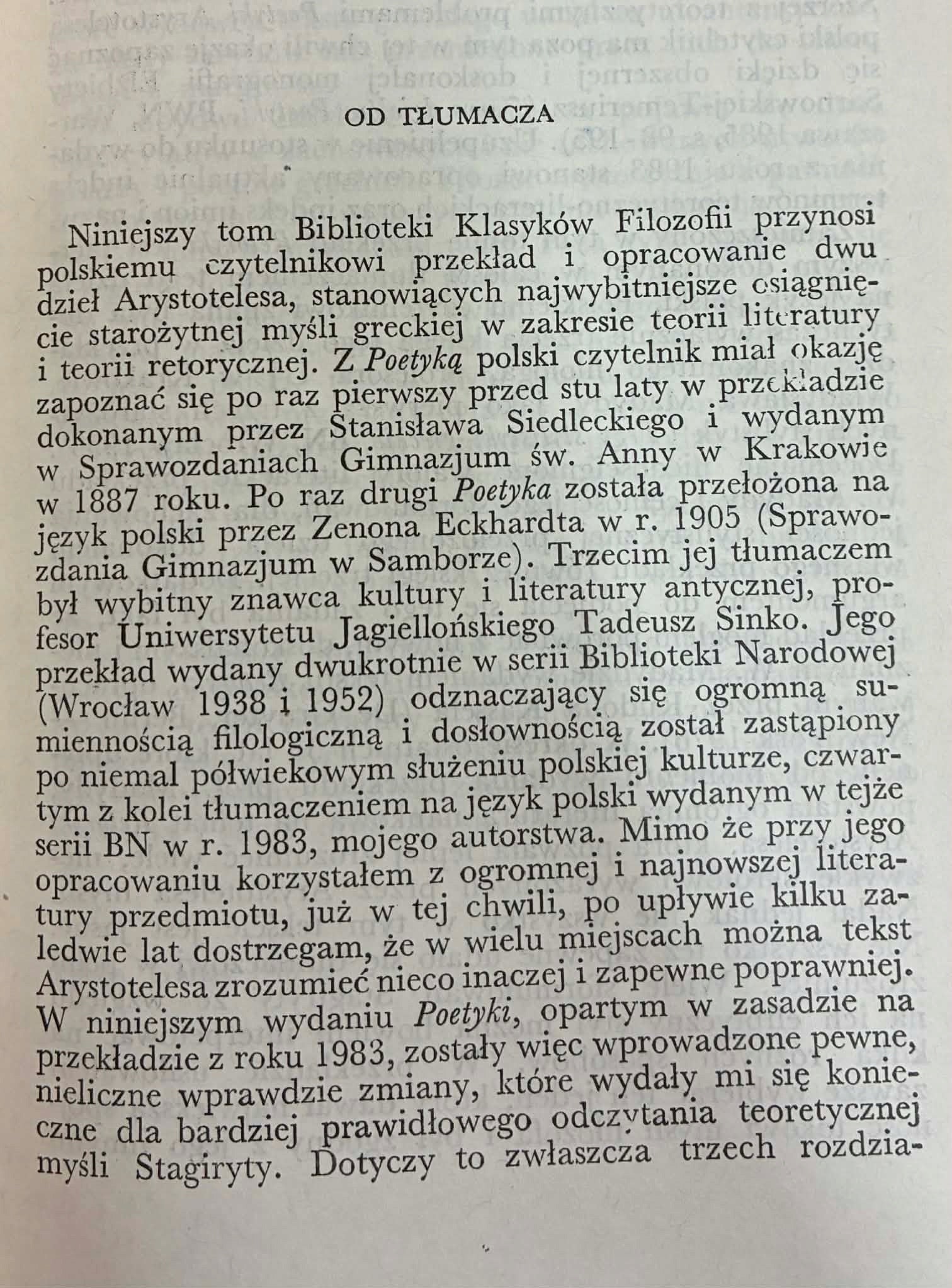 Retoryka Poetyka Arystoteles [Biblioteka Klasyków Filozofii]