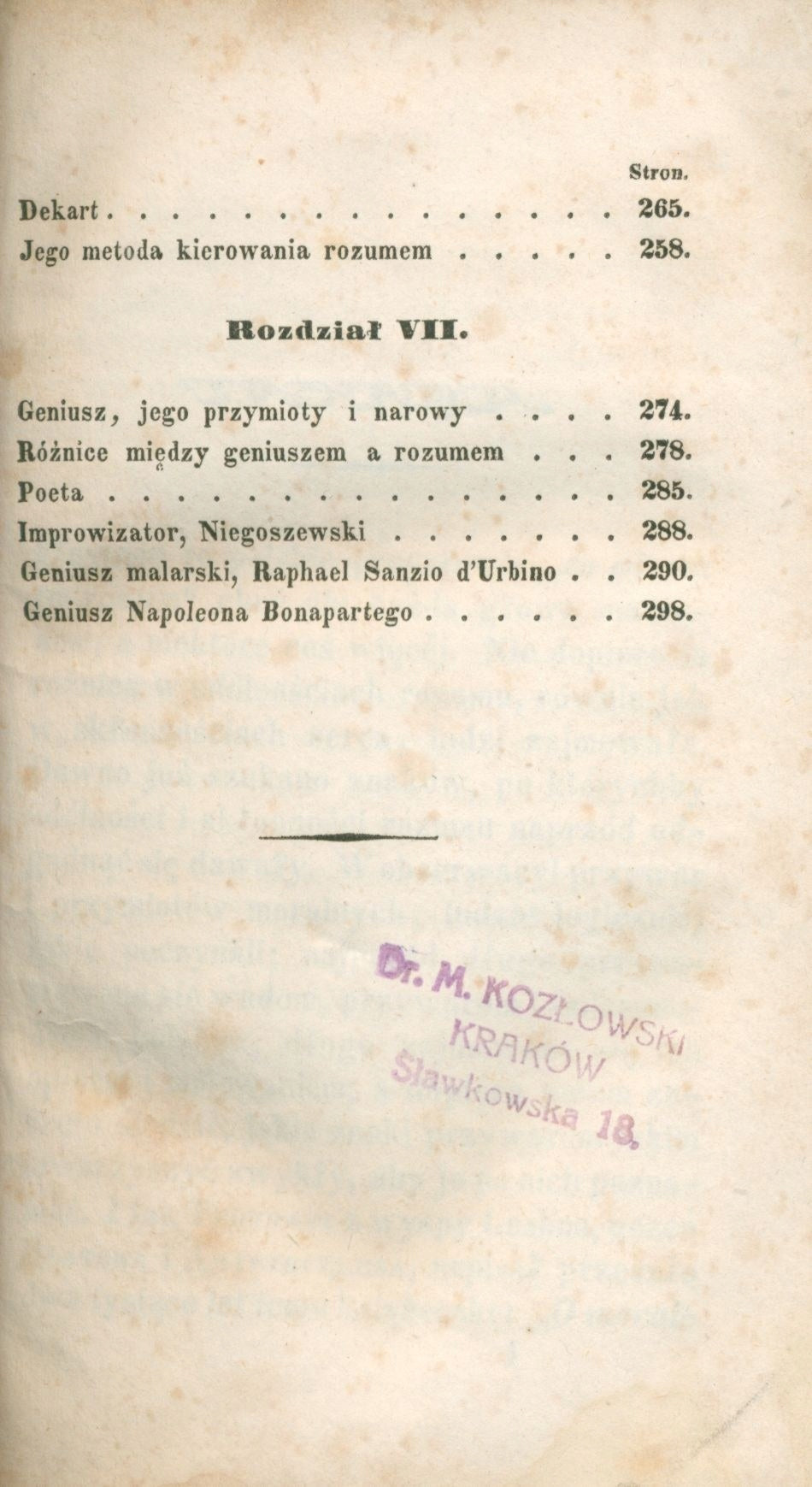 Charaktery rozumów ludzkich, Wiszniewski Michał [Kraków 1842]