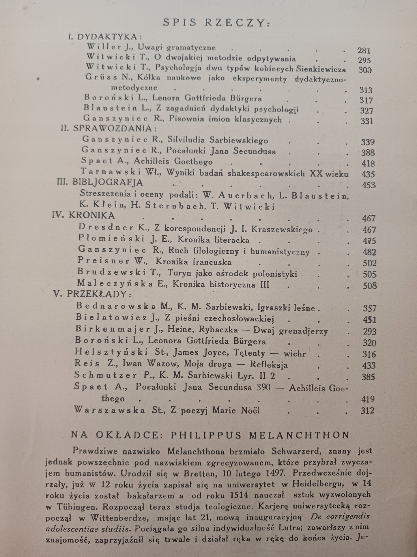 Przegląd humanistyczny 1931 rok VI zeszyt III-V P. zbiorowa [przedwojenne]