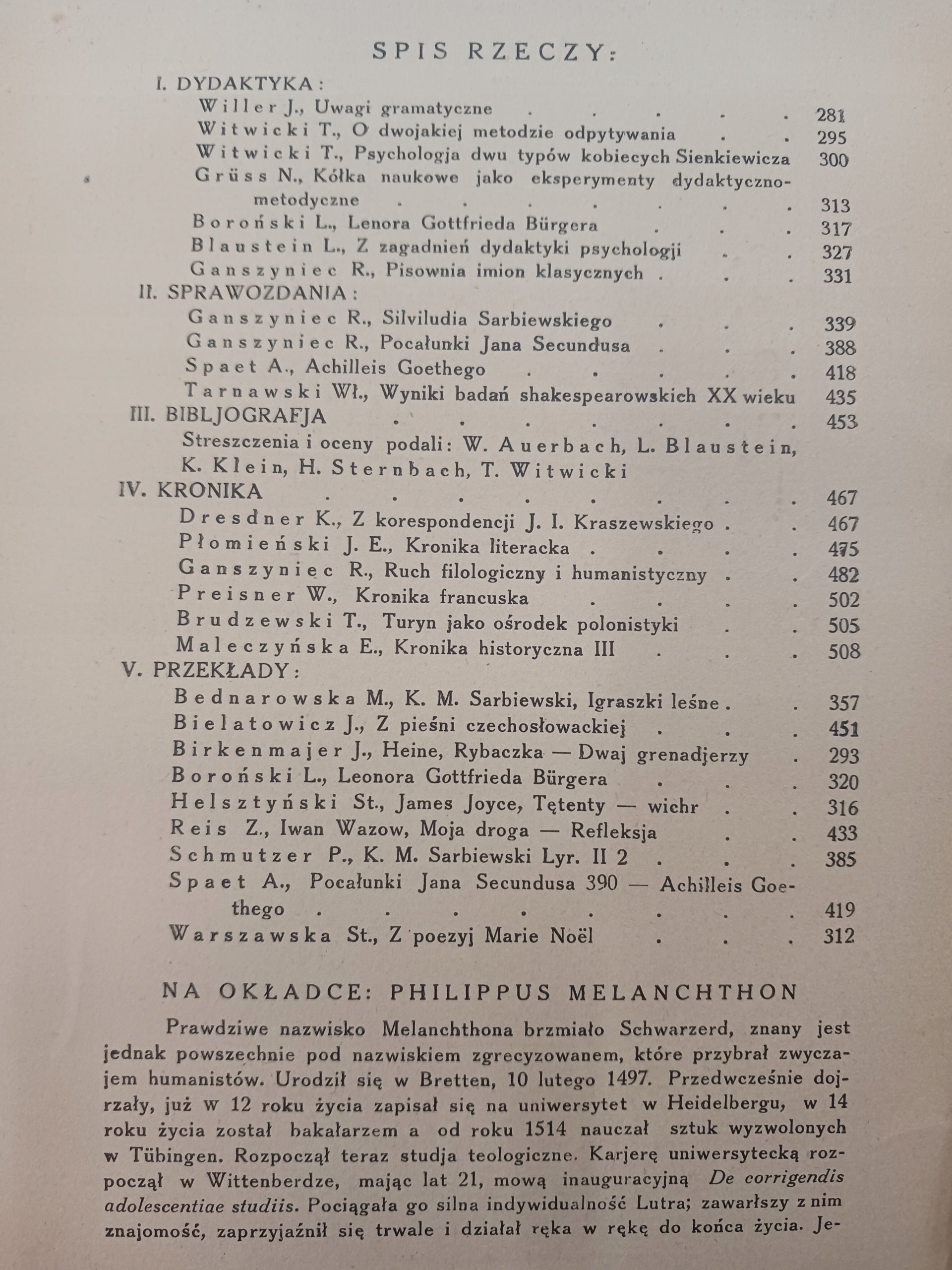 Przegląd humanistyczny 1931 rok VI zeszyt III-V P. zbiorowa [przedwojenne]