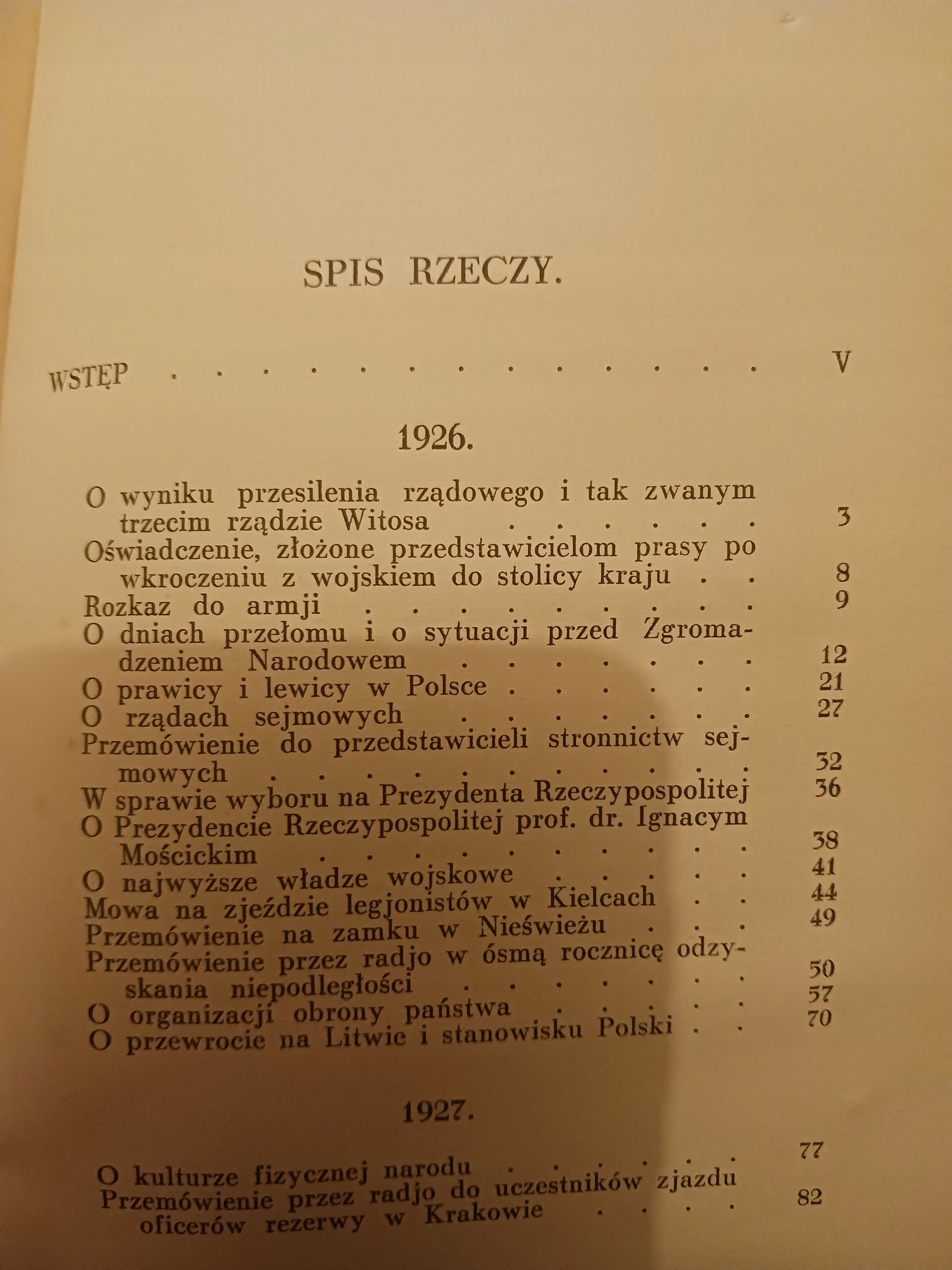 Józef Piłsudski Pisma-Mowy-Rozkazy Tom I, III, IV, VII, VIII + Przemówienia