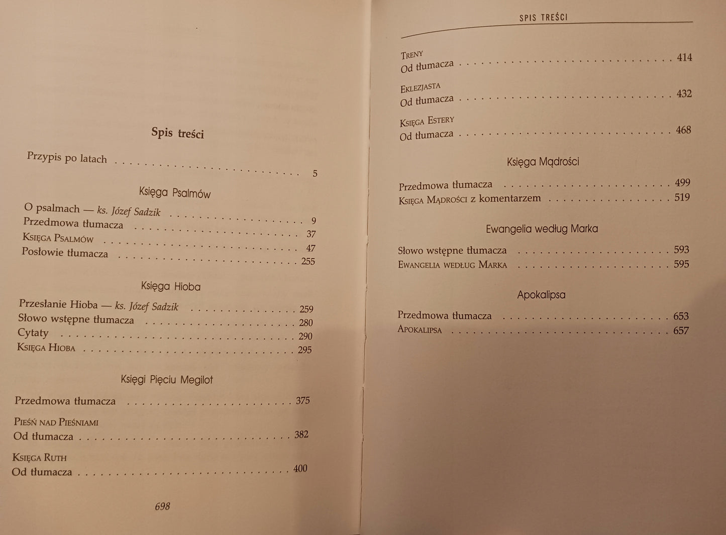 Księgi biblijne Czesław Miłosz