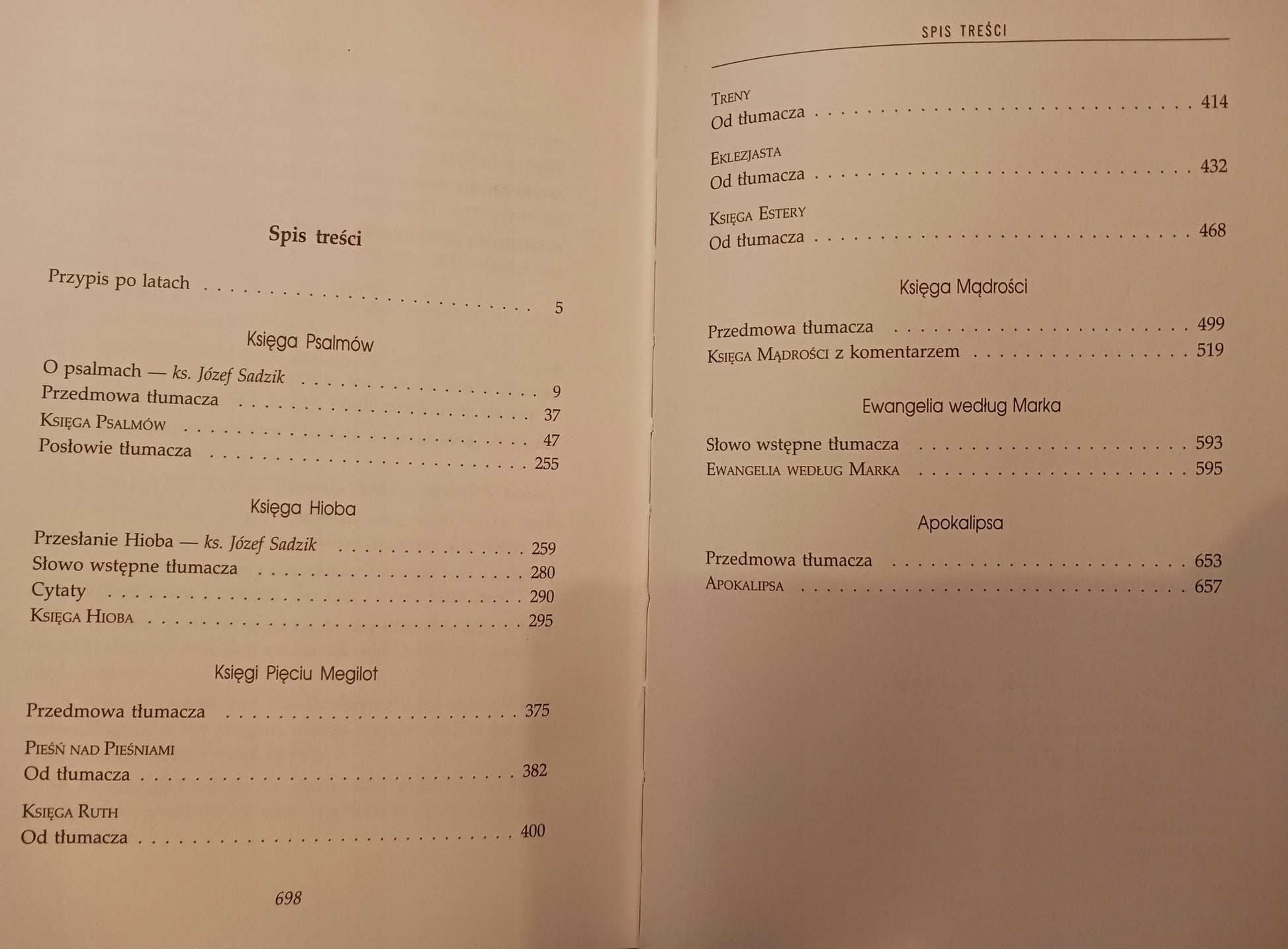 Księgi biblijne Czesław Miłosz