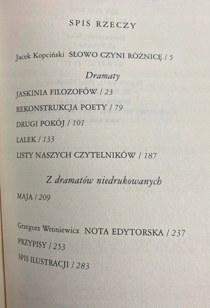Dramaty Zbigniew Herbert