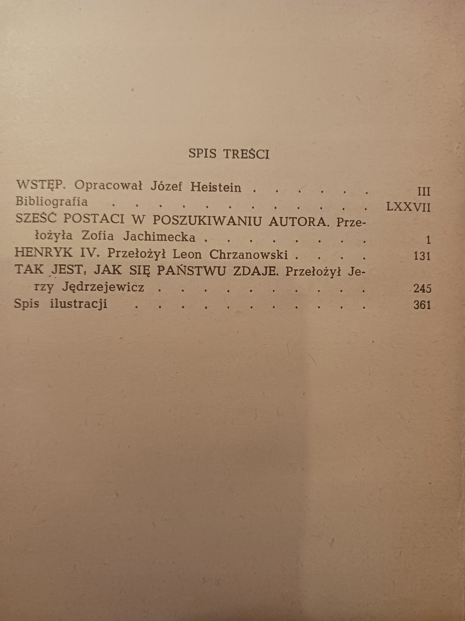 Wybór dramatów Luigi Pirandello [Biblioteka Narodowa]