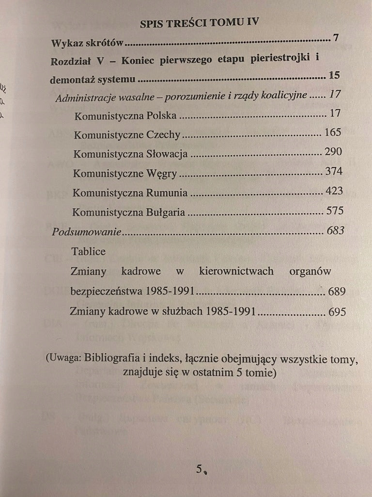 Służby specjalne i pieriestrojka Tom 4 Jerzy Targalski