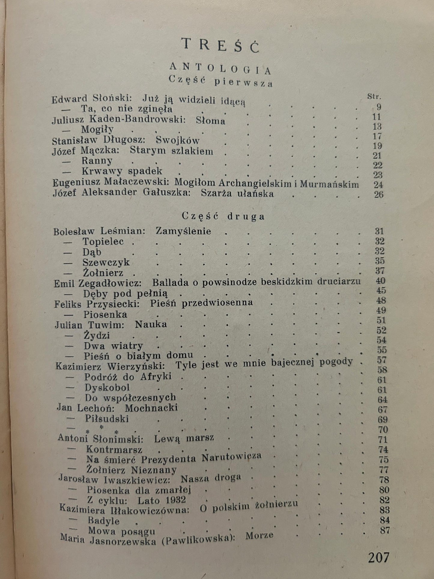 Współczesna poezja polska 1915-1935 - opr. Adam Szczerbowski [przedwojenna]