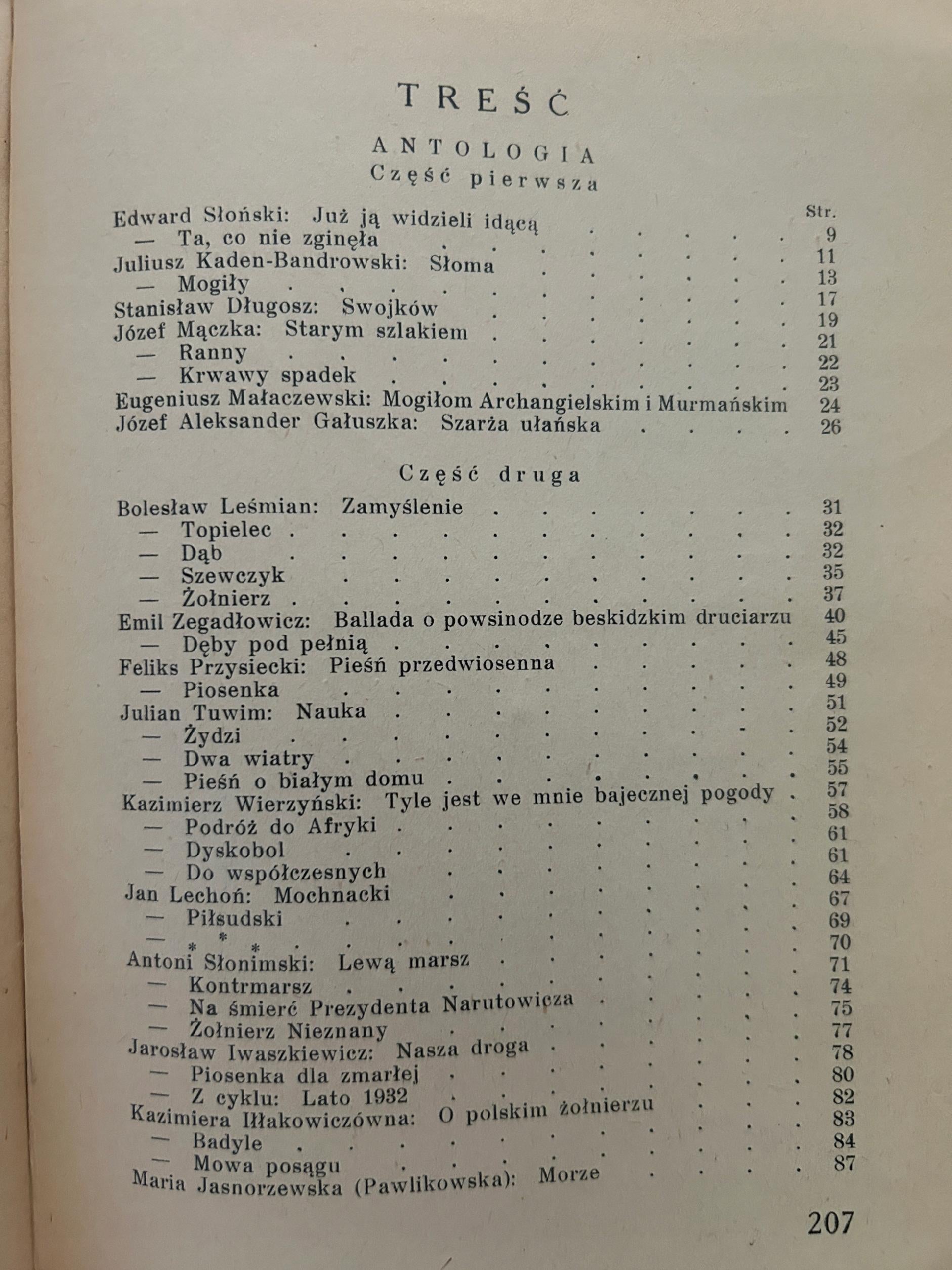 Współczesna poezja polska 1915-1935 - opr. Adam Szczerbowski [przedwojenna]
