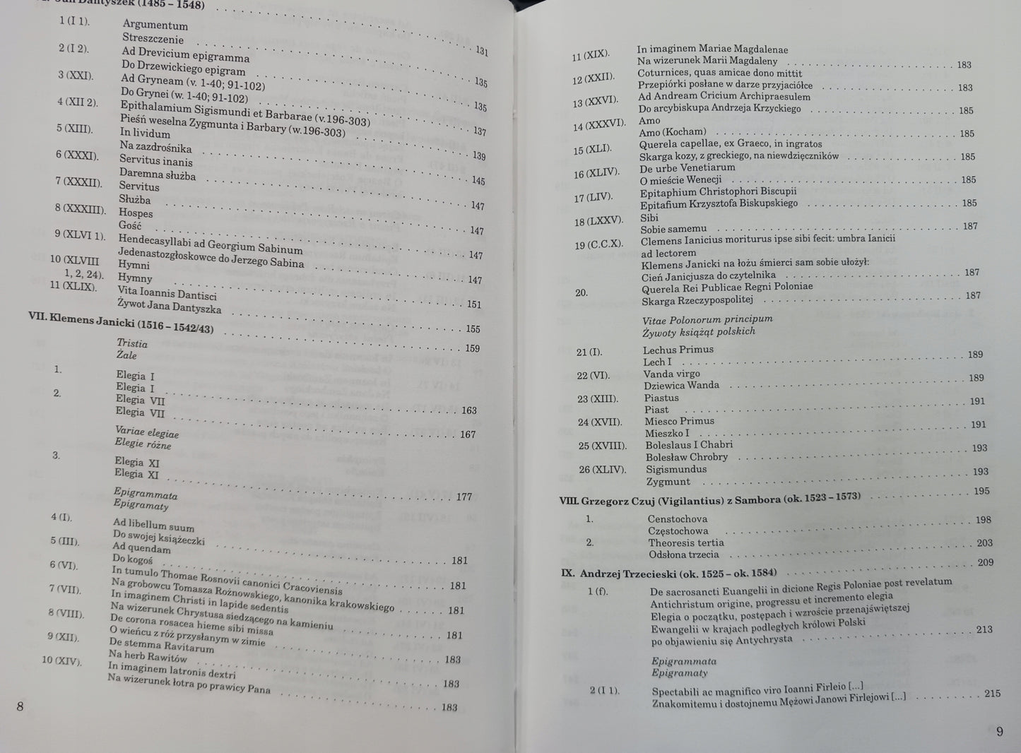 Antologia poezji łacińskiej w Polsce x2 Renesans, Średniowiecze [zestaw]