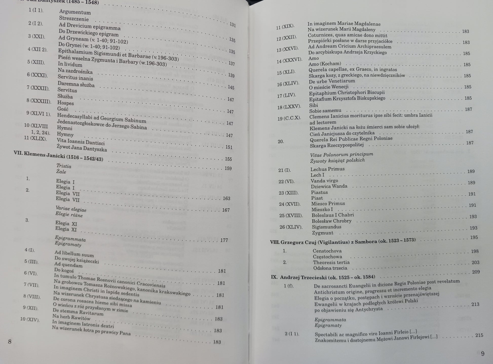 Antologia poezji łacińskiej w Polsce x2 Renesans, Średniowiecze [zestaw]