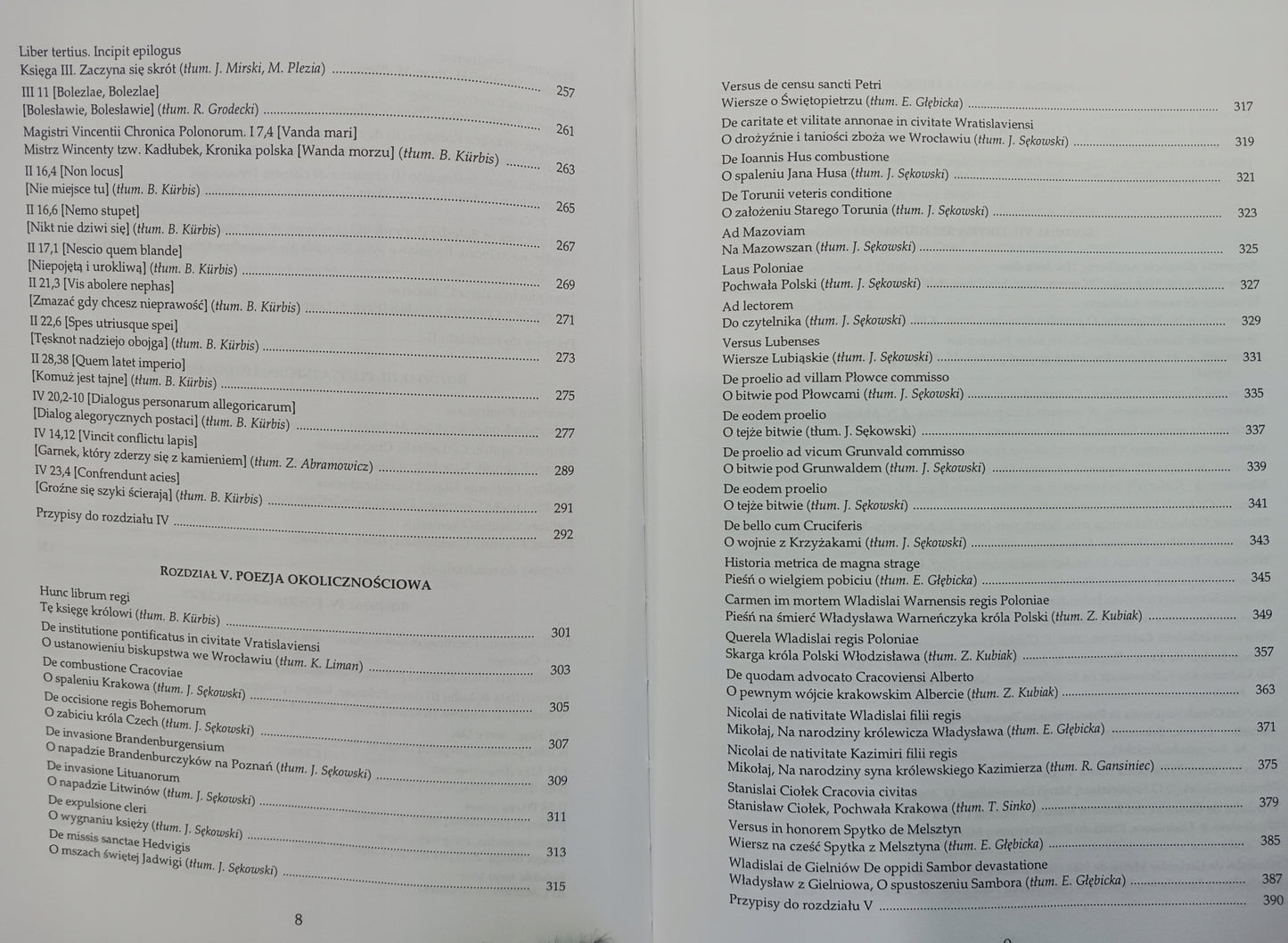 Antologia poezji łacińskiej w Polsce x2 Renesans, Średniowiecze [zestaw]