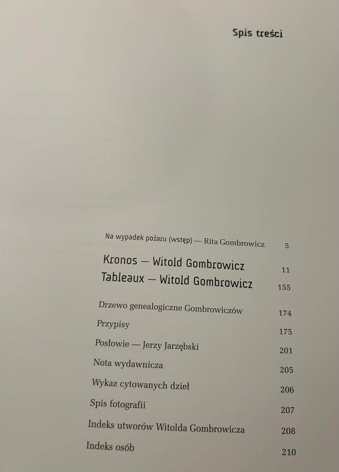 Kronos - Witold Gombrowicz [mały nakład]