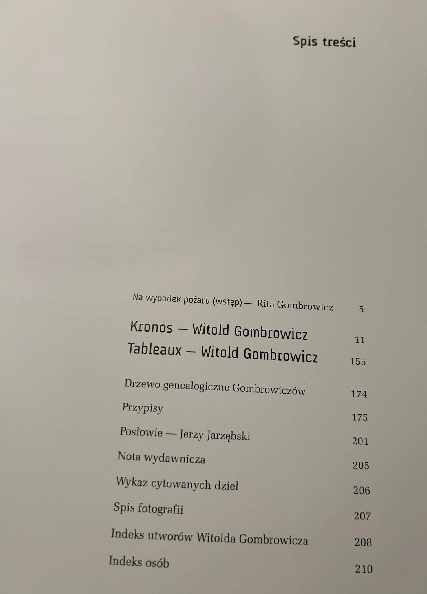 Kronos - Witold Gombrowicz [mały nakład]