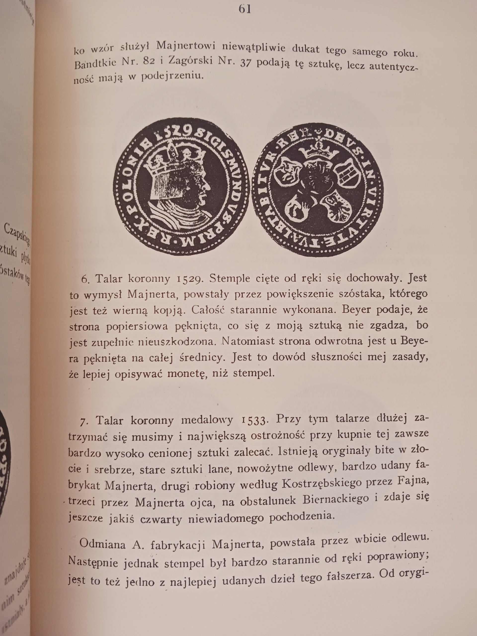 Fałszywe monety polskie Henryk Mańkowski
