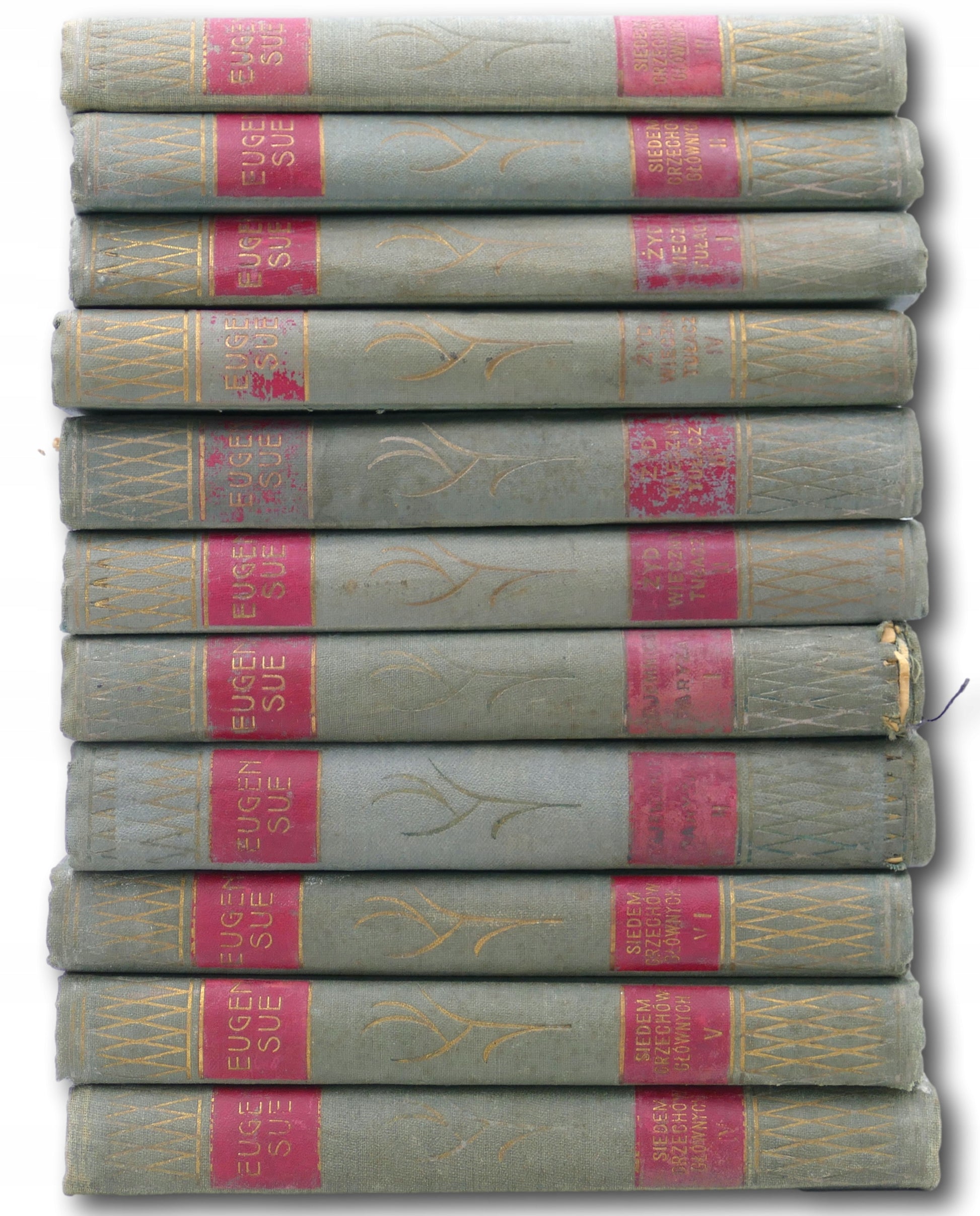 Zestaw 11 książek Eugeniusza Sue [1929]
