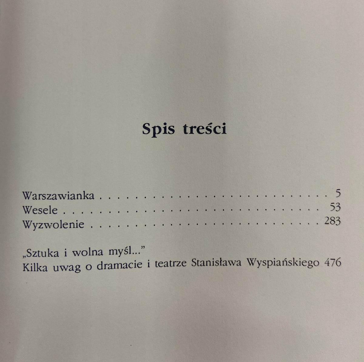 Stanisław Wyspiański Wesele i inne utwory Wydawnictwo Dolnośląskie