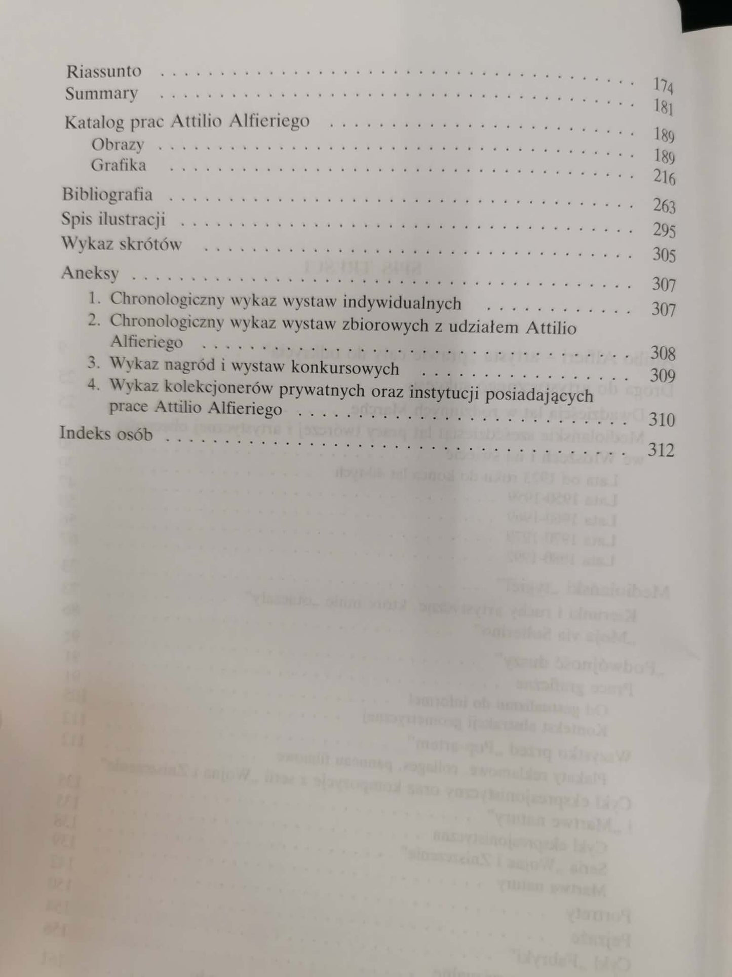 Attilio Alfieri a malarstwo włoskie XX wieku, J. W. Sienkiewicz [dedykacja]